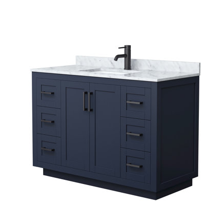 Miranda 48" Freestanding Single Bathroom Vanity with Marble Top