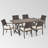 Dolph 6 - Person Patio Dining Set Rectangular Table