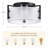 15.75" Handmade Opal White Glass Flush Mount Ceiling Light Fixture