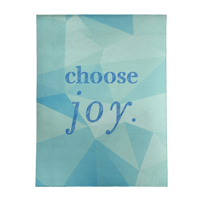 Tapis en simili-faux gemme choose à joie citation