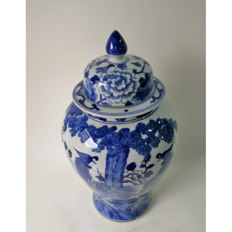 Handmade Porcelain China Ginger Jar