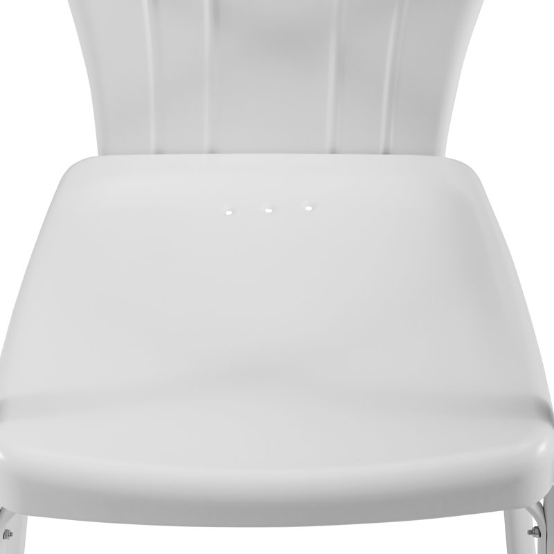 Steyning 4 - Person Patio Dining Set with Round Table, White