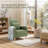 Aurelio Cozy Upholstered Wooden-Legged Accent Chair with Back Pillow-1760190861