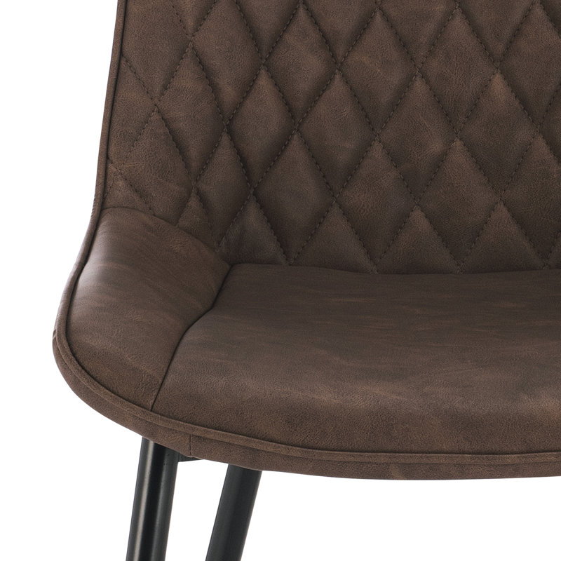 Alhambra 46.5cm H Upholstered Side Chair, Brown, 4