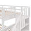 Lit superposé simple sur double avec tiroir, rangement et garde-corps-1097750655