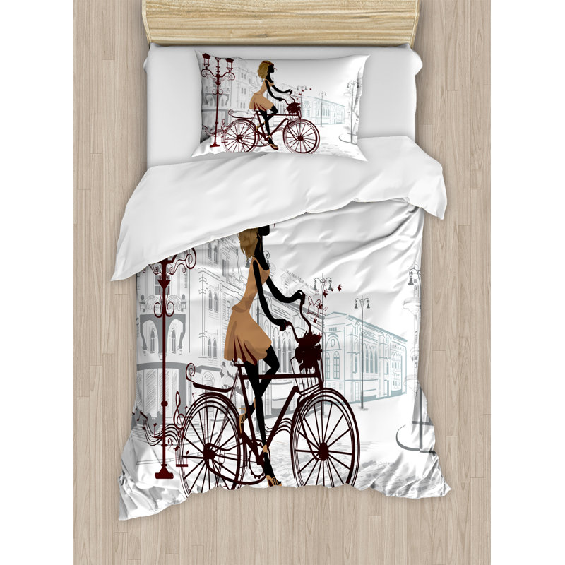 Teen Room Quilt Set, Twin Duvet Cover + 1 Standard Sham
