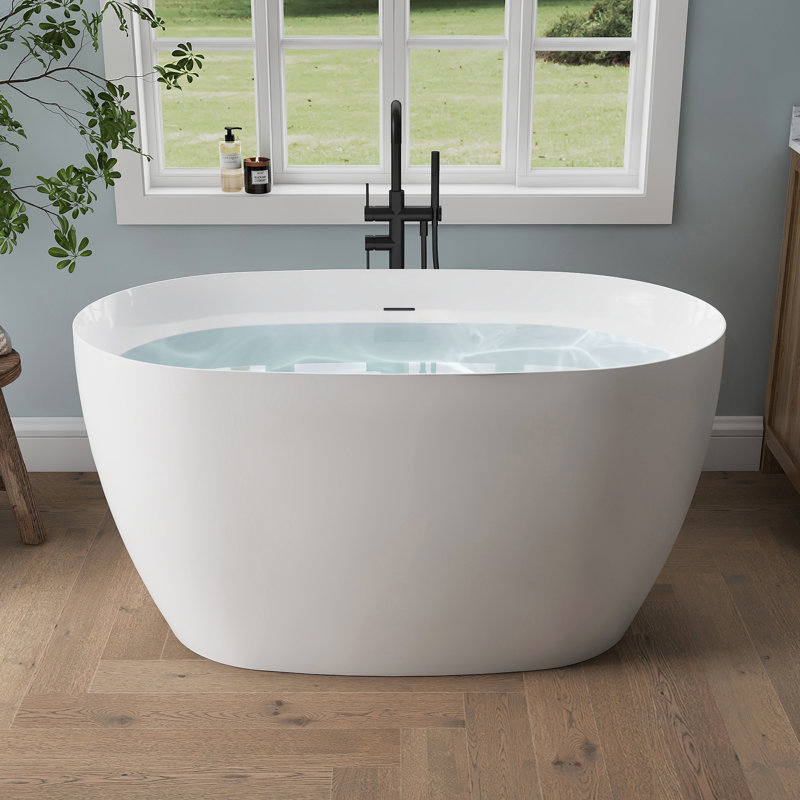 51'' Acrylic Freestanding Tub Freestanding Soaking Bathtub