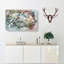 Wild Rhino In Abstract - Wrapped Canvas Print-55305057