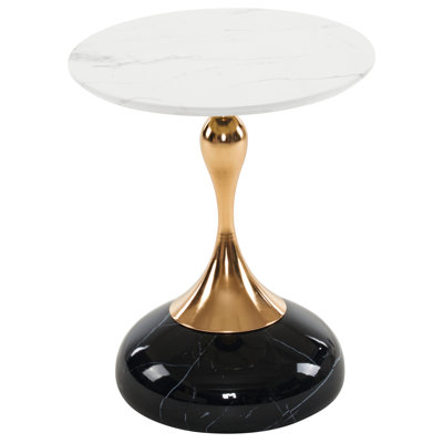 Round Pedestal End Table by Wrought Studio