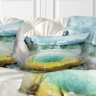 Coussin lombaire Landscape Morning Glory Pool Under Clouds
