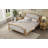 Traditional Style Solid Wood Bed Frame With Upholstered Tufted Headboard,No Box Spring Needed,Queen Size-1196815276-1196815275