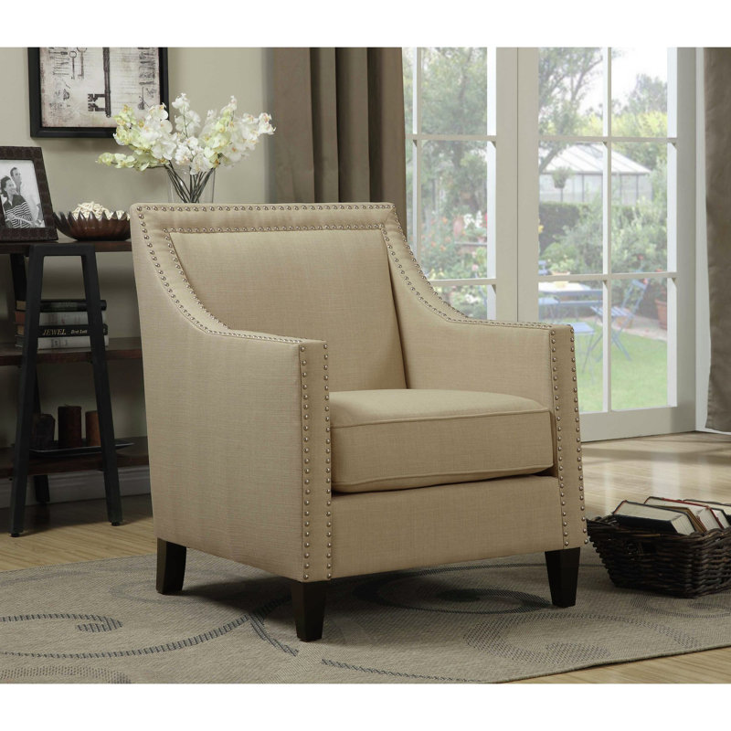 Comisha Upholstered Armchair, Natural