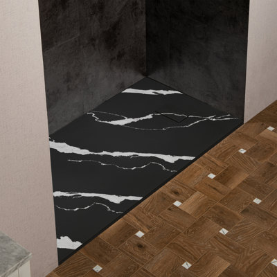 59" L X 31.5" W Shower Base With Reversible Drain Placement, Drain Plate And Tile Flange, Wheel Chair Access