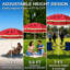  Parasol de plage 6 pi avec parasol de plage 72 po, parasol de plage 72 po, polyester 160G