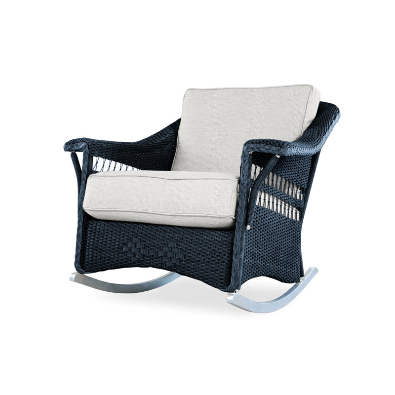 Nantucket Outdoor Rocker Chair, Demo Skyway, Ebony