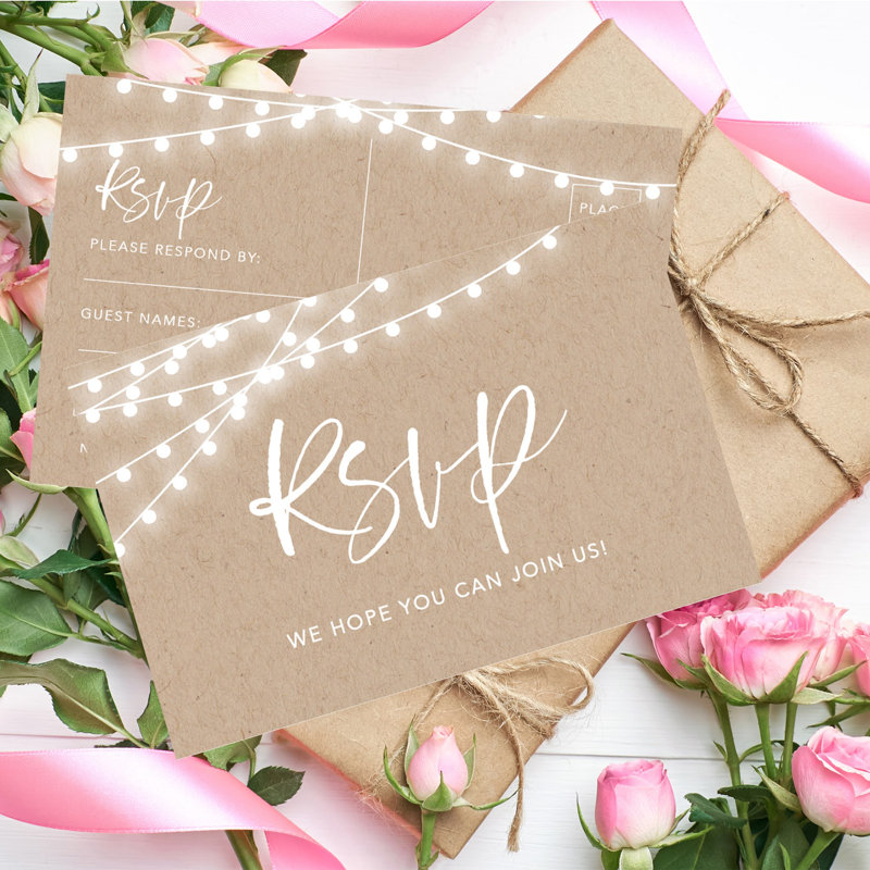 Paper Invitation Kit, White