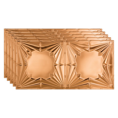 24.375'' L x 48.375'' W Textured Vinyl Glue Up Ceiling Tile