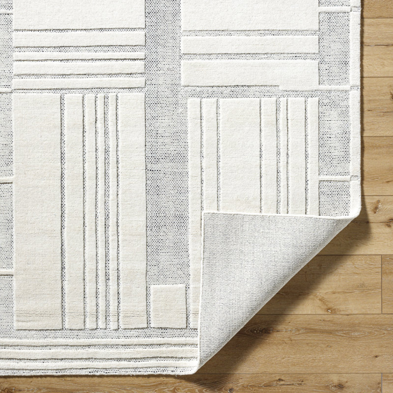 Molde Hand Loomed Wool Abstract Area Rug, Rectangle 2' x 3'