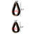 2 Pieces 100% Plywood Teardrop Wall Mounted Accent & Display Shelf