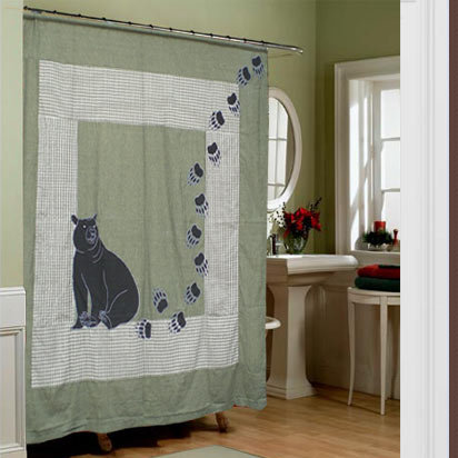 Cotton Animal Print Shower Curtain