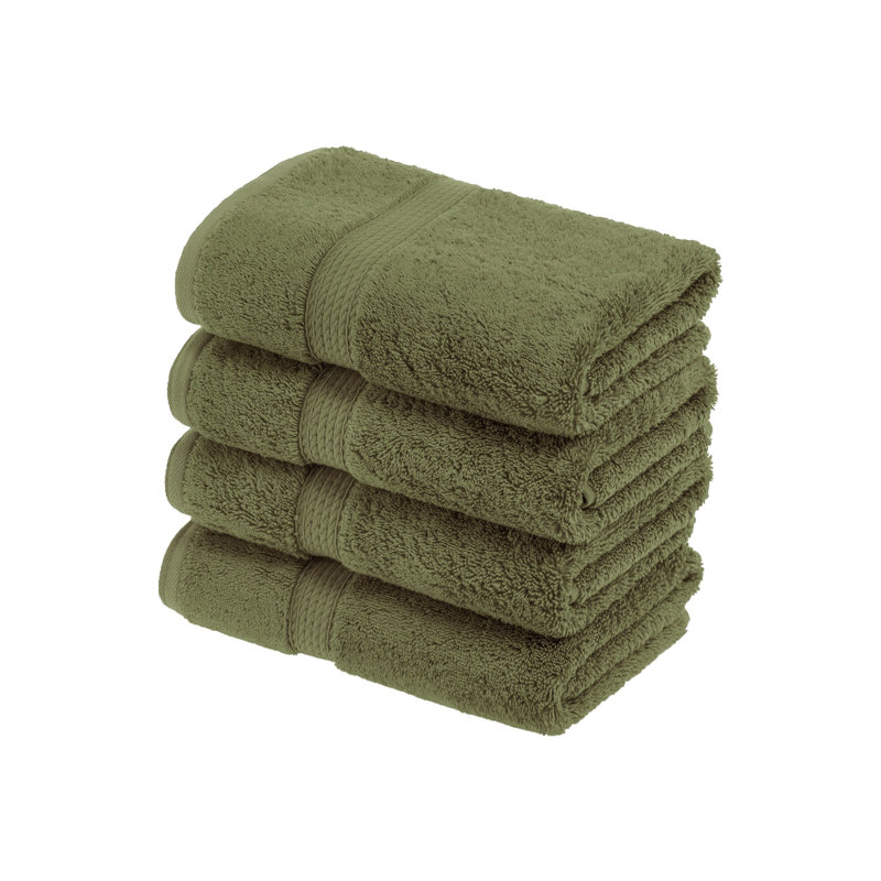 Coton luxueux et hautement absorbant Renata, Vert forêt