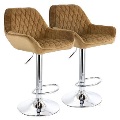 Swivel Upholstered Adjustable Height Counter Stool