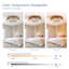 Ventilateur de plafond tressé 21 po Bohemian, télécommande silencieuse avec fonction de minuterie, température de couleur réglable, convient à la chambre à coucher et au salon