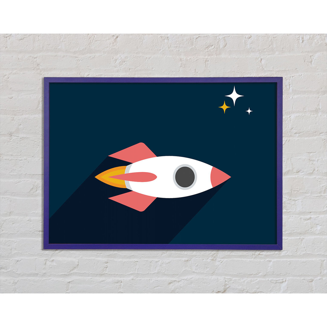 Rocket Amongst The Stars - Einzelne Bilderrahmen Kunstdrucke