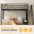 Twin Loft Bed With Storage Stairs, Metal Bed Frame, Built-in Guardrail & Anti-tipping Kit, Space-saving Loft Bed For Kids, Teens, Dorm Or Small Rooms-1751434505