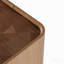 Table basse de 31,5 pouces carrée avec tiroirs de rangement, table basse moderne en bois avec plateau en verre, tables de centre de table de thé pour bureau de salon, noyer