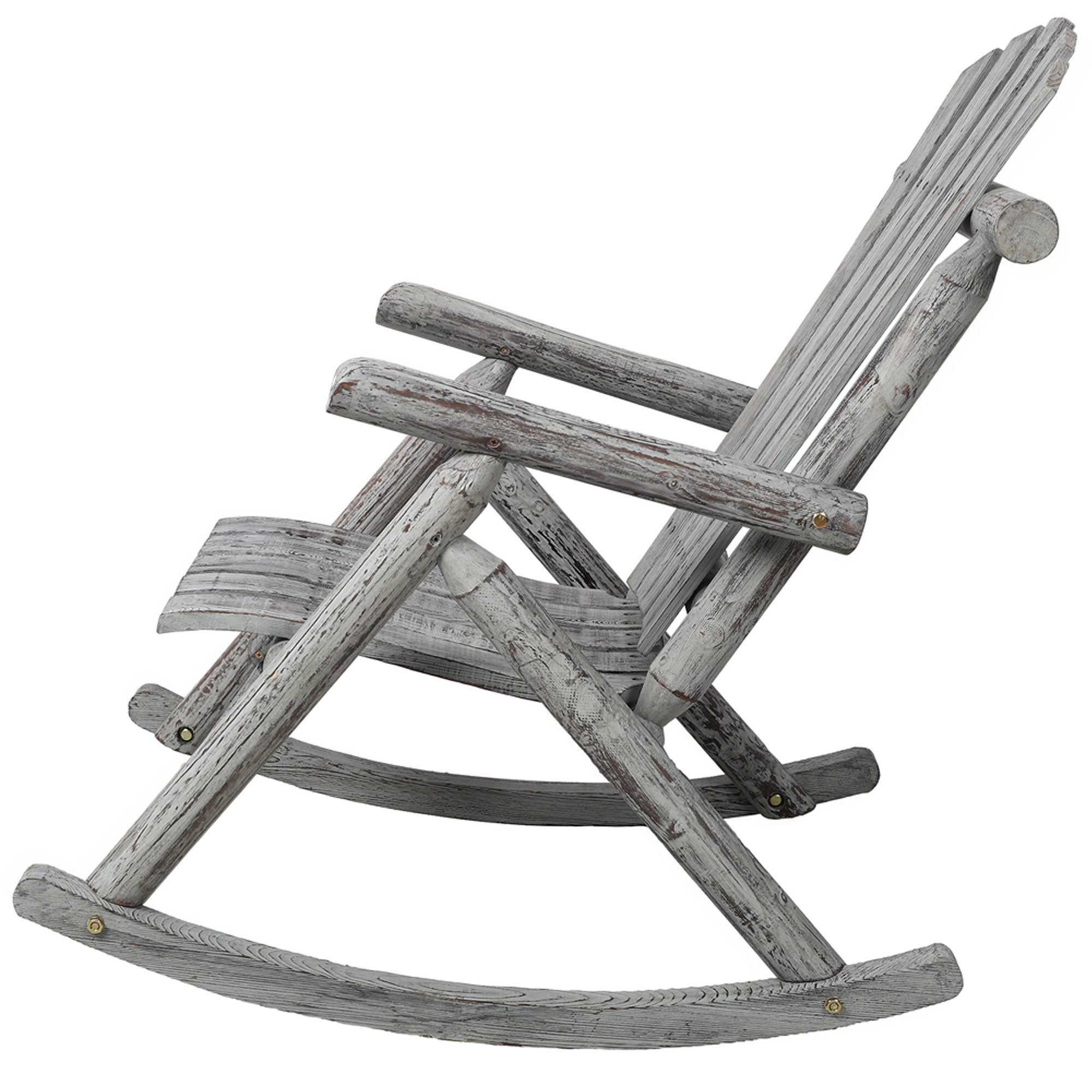 Ophelia & Co. Wooden Porch Rocker Chair,Durable Wooden Porch Rocker ...