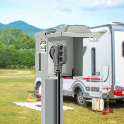 VEVOR 50 Amp RV Power Outlet Box,