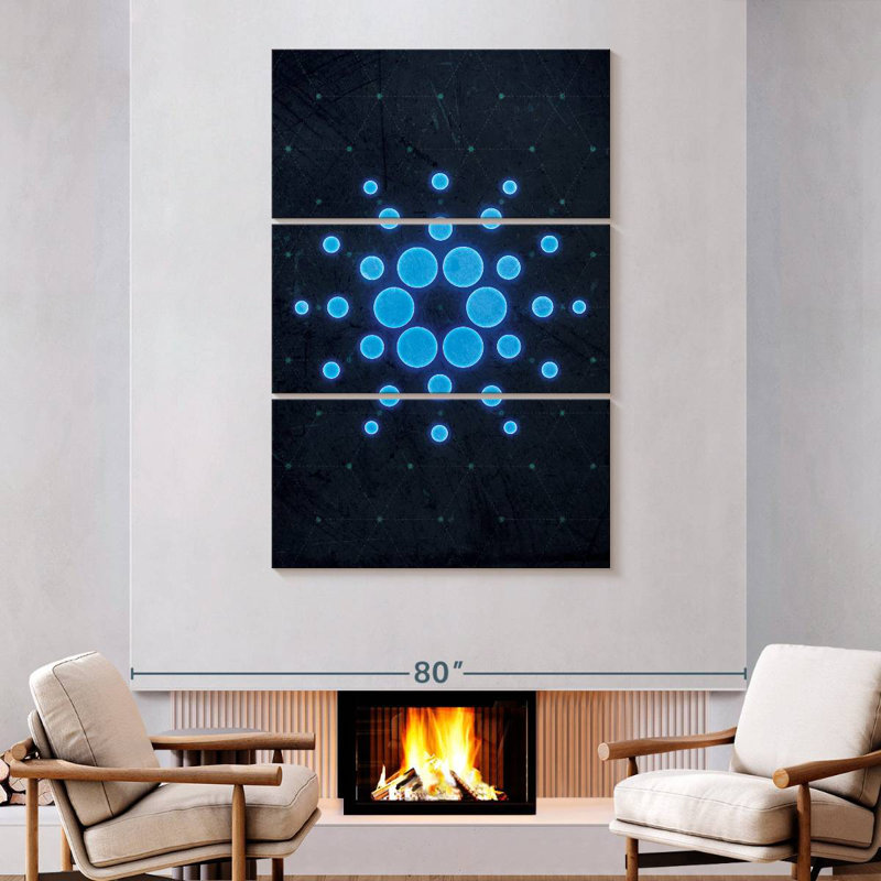 Kerner Cryptocurrency Cardano Logo II, 74" H x 48" W