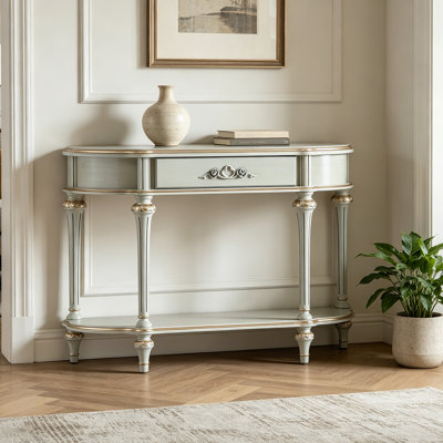 French Vintage Solid Wood Console Table