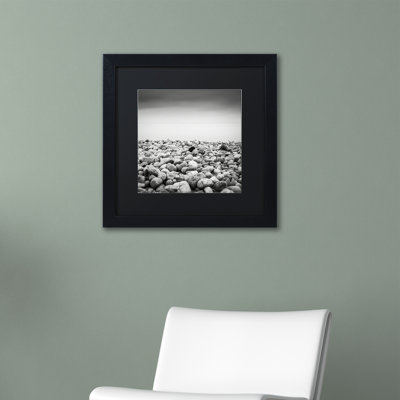 «Pebble Beach», reproduction de photo sur toile encadrée