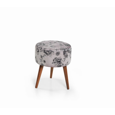 Repose-pieds Flora 107 gris ivoire
