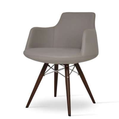 Fauteuil à dossier uni en laine Dervish