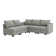 L-Shaped Modular Sectional Couch Reversible Modular Upholstered Sofa