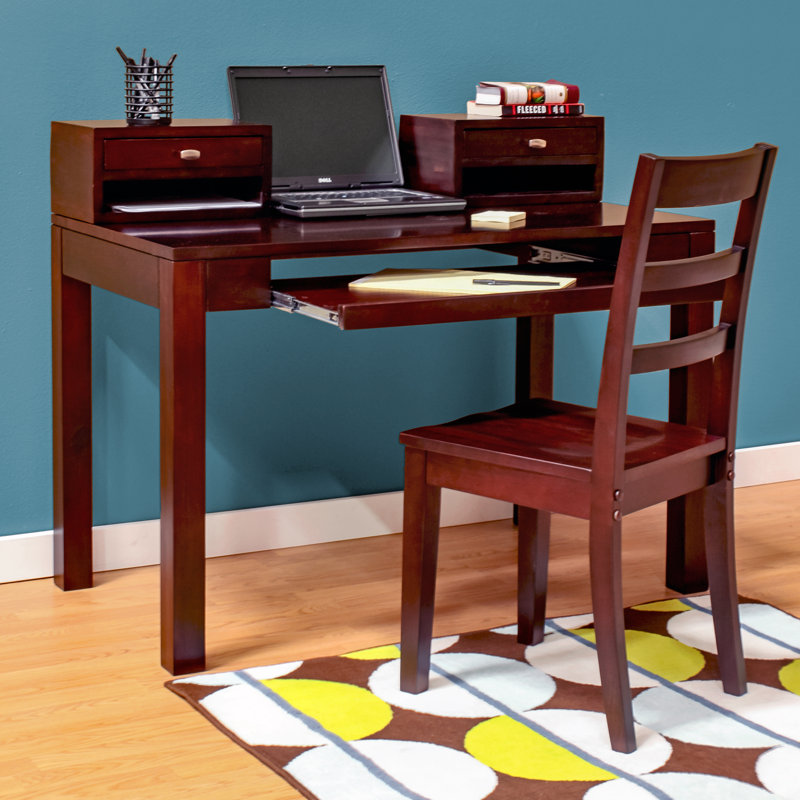 Erskine 44"W Writing Desk with Keyboard Tray