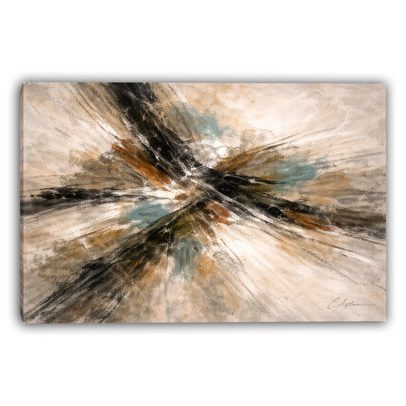 «Rust Passage», art mural sur toile tendue, L 16 po x H 12 po x P 1 po