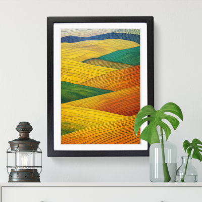 Watercolour Wheat Field Vol.1 - Picture Frame Print