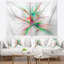 Tapisserie abstraite bleu et rouge-28496183