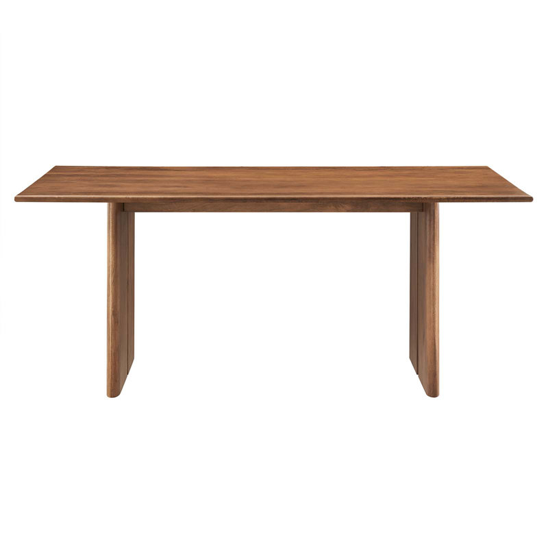 Modway Amistad Dining Table, Walnut, 30"H x 72" L x 38" W