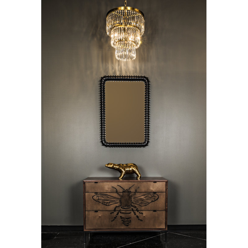 Toshi Rectangle Solid Wood Wall Mirror