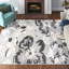Tapis floral intérieur / extérieur gris-69986549
