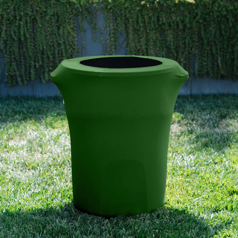 Housse pour poubelle extensible en élasthanne, Vert émeraude