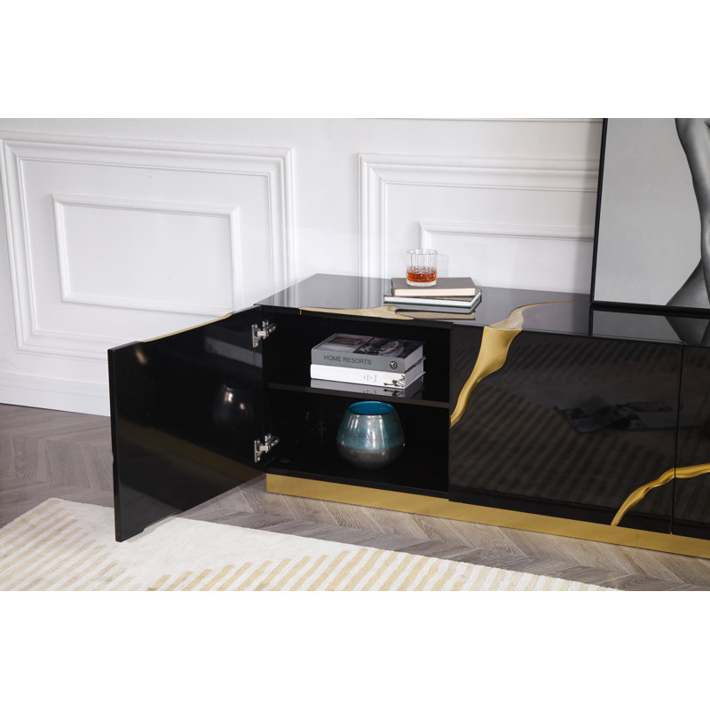 Velva TV Stand for TVs up to 88, Black