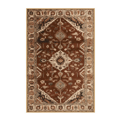 Tapis brun lavable à la machine