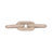 Decorative Object Stone Travertine Chain Link Accent Glam Style for Home Office Bedroom Living Room Decor - 2" Tan