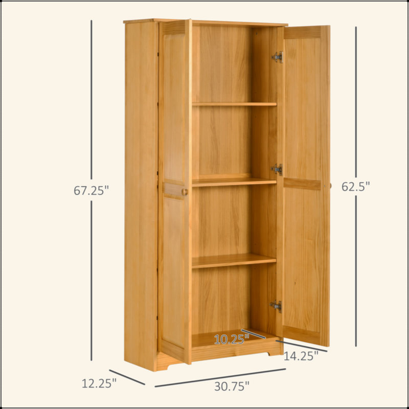 Armoire de rangement 67 po Pinewood